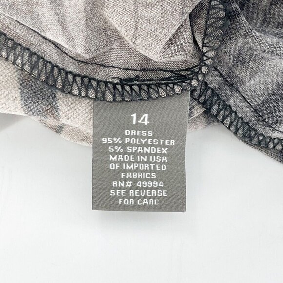 Roz & Ali Dress 14 Black Brown Sleeveless Maxi Belt tie waist neutral Western - Picture 3 of 13